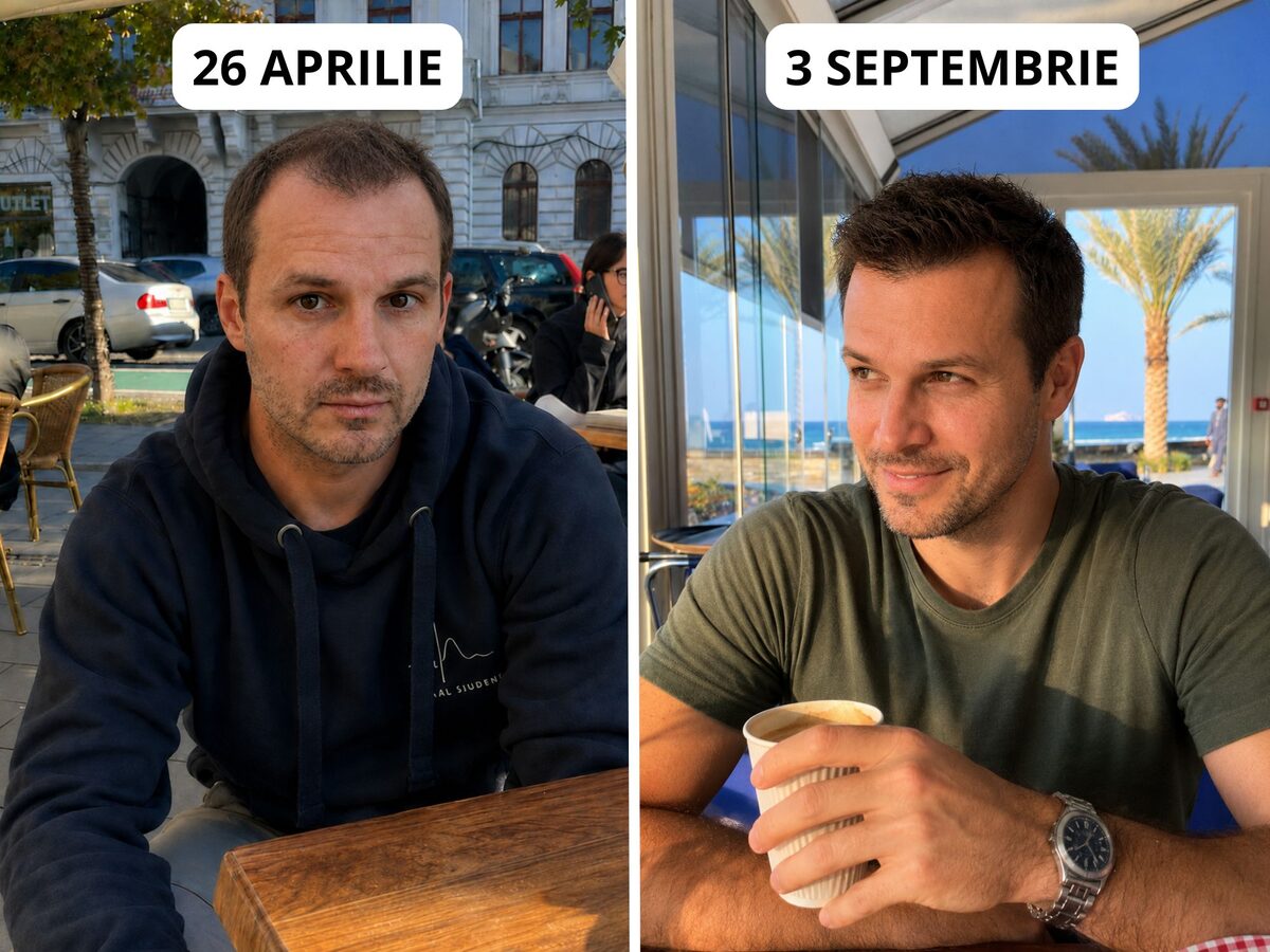 Înainte și după — 90 de zile de tratament cu serul roll-on